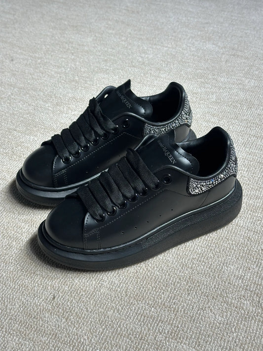 Alexander Mcqueen-Kadın Siyah Parlak Taşlı Sneaker