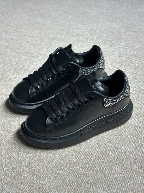 Alexander Mcqueen-Kadın Siyah Parlak Taşlı Sneaker